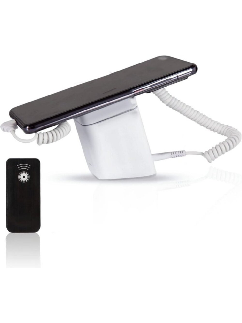 Anti-Theft Cell Phone Display Stand with Remote Control & Security Alarm, Fast